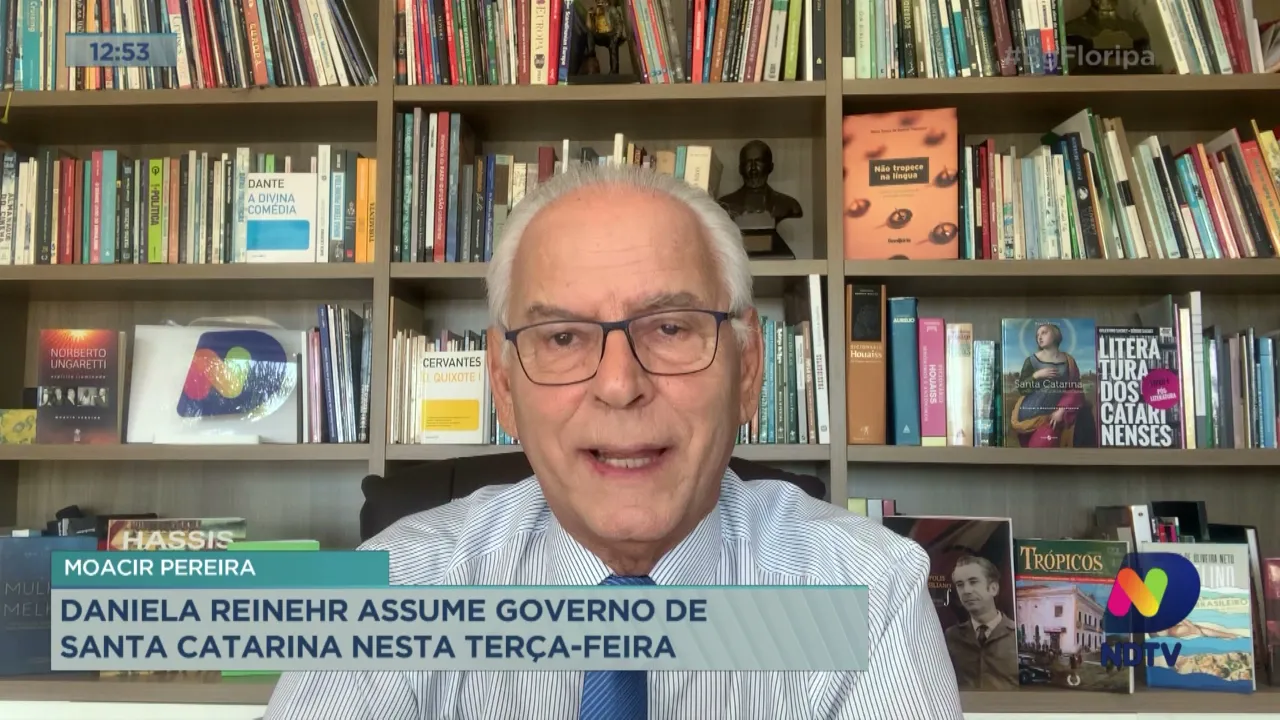 Moacir Pereira comenta sobre a posse de Daniela Reinehr
