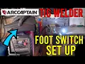 How to set up a European market ARCCAPTAIN TIG welder foot pedal to control current RotarySMP