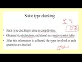 Type Checking - Part 35 CS 304 Compiler Design