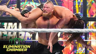 Lesnar Eliminates Rollins And Riddle WWE Elimination Chamber 2022 WWE Network Exclusive  Lesnar Eliminates Rollins And Riddle WWE Elimination Chamber 2022 WWE Network Exclusive
