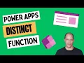 Power Apps Distinct Function Stop Duplicates