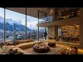 An Amazing View in Cozy Apartment Ambience 🌃 Soothing Piano Jazz Music for Peaceful Holiday