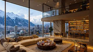 An Amazing View In Cozy Apartment Ambience Soothing Piano Jazz Music For Peaceful Holiday 