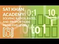 SAT Khan Academy Solving Ratios Rates and Proportions Level 3