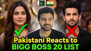 Pakistani Reacts to BIGG BOSS 20 CONFIRMED CONTESTANTS LIST | BIGG BOSS 2026 | BB20