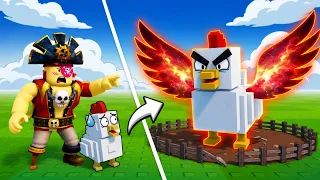 Rajanya Ayam! Dari Ayam Kecil Jadi Monster Ayam Petarung Di Grow a Chicken Fighter Roblox