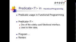 Functional Programming - Predicate