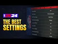 BEST SETTINGS for 2K24 CONTROLLER SETTINGS MORE