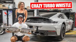 Sabrina's First Mod on Her Porsche Carrera S!