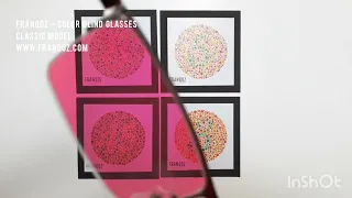 Classic Color Blind Glasses FRANQOZ Ishihara Test Color Blindness