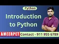 Introduction to Python By Srinivas Ameerpet Technologies