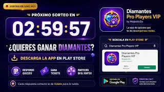 🔴 Sorteo de diamantes gratis en vivo | Participa con tickets desde la app
