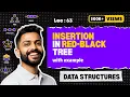 Lec-63 Insertion in Red Black Tree Data Structure for Beginners