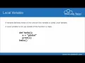 Local And Global Variables In Python Python Tutorial For Beginners Digitalfeatures963