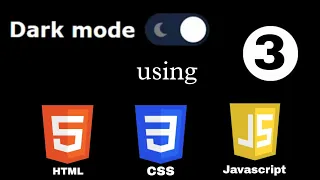 How to make theme toggle button using HTML CSS JavaScript Part - 3 Web Development