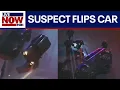 Download Lagu WATCH: Assault suspect flips car after police chase in L.A.