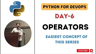 Day-6 Operators Python for DevOps