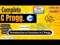 Introduction to Functions With Example Lec 20 C Programming Full course for Beginners