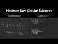 918 Maximum Sum Circular Subarray LeetCode Simple Explanation