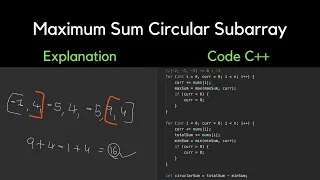 918 Maximum Sum Circular Subarray LeetCode Simple Explanation