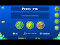 Lagu Pixel pig o nível que eu criei do Geometry Dash