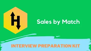HackerRank Sales by Match problem solution in Python Programming Interview Preparation Kit