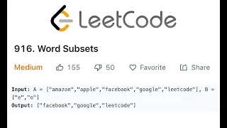 LeetCode Word Subsets Solution Explained - Java