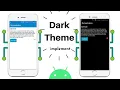 Implement Dark Theme in android app Android studio tutorial