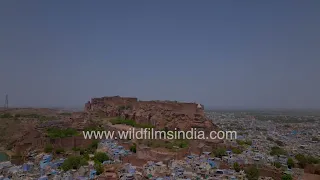 Jodhpur's Blue City spread around Mehrangarh Fort