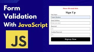 JavaScript Form Validation Tutorial Form Validation using JavaScript