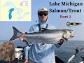 SUMMER SALMON FISHING on LAKE MICHIGAN Door county WI PART