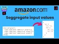 Aggregate the Input values Amazon frontend interview question 37