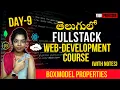 Fullstack WebDevelopment Course Day 9 CSS - BoxModel Properties with NOTES