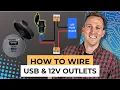 How to Wire USB and 12V Outlets - Branch Circuits Ep