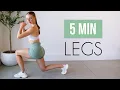 5 MIN LEAN LEGS WORKOUT Intense No Equipment