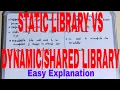 Static Library vs Dynamic Library Difference between static and dynamic library Static and dynamic