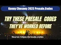 Kenny Chesney presale codes 2023
