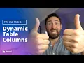 Show and hide table columns dynamically - Tappers Tips