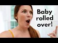 Download Lagu Baby rolled over FOR THE FIRST TIME!