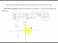 Sketching Graph from Given Conditions About Limits and Function Values