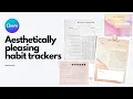 How to Create Habit Tracker on Canva Super Simple Habit Tracker