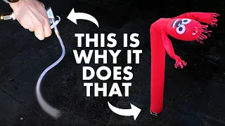 Why chaotic hoses dance