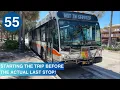 Riding Broward County Transit Bus 55 Galt Mile to Commercial Blvd NW 94 Ave 2020 Gillig BRT 40
