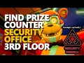 Find the prize counter security office on the 3rd floor Freddy FNAF