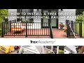 How to Install a Trex Select Aluminum Horizontal Railing Panel Trex Academy