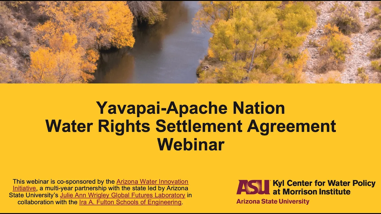 Yavapai-Apache Nation Water Rights Settlement Agreement