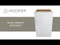 Access Base Cabinet Assembly - Access by Cabinet Joint Modern Frameless Cabinets
