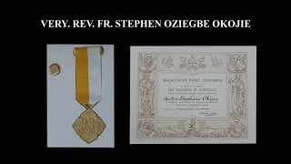 pro ecclesia et pontifice honor presented to very rev fr stephen oziegbe okojie