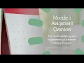 Module 1 Assignment Overview