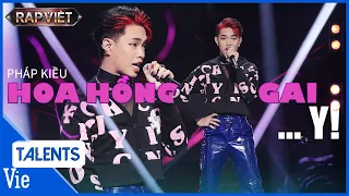 Download HOA HỒNG GAI..Y! - Pháp Kiều bùng nổ sân khấu RAP VIỆT mùa 3 với 4 CHỌN | Rap Việt Live Stage MP3